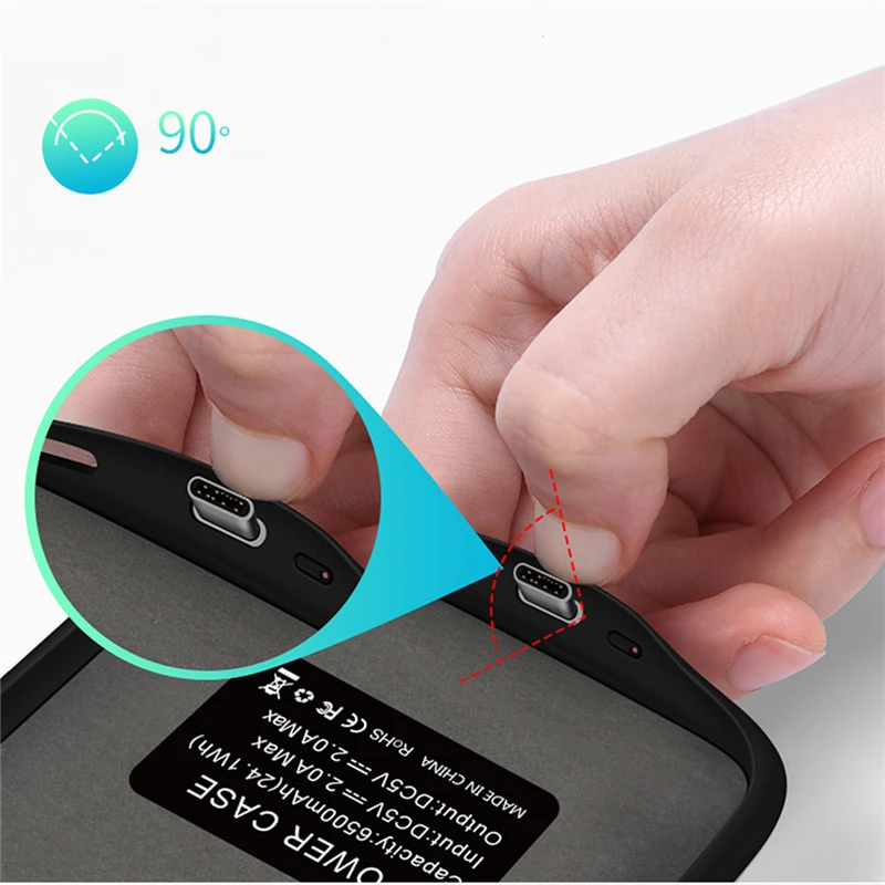 ZKFYS 6500mAh Ultra Thin Portable Power Bank Pack Battery Charger Case For VIVO NEX Fast Power Charger Battery Case ZKFYS 6500mAh Ultra Thin Portable Power Bank Pack Battery Charger Case For VIVO NEX Fast Power Charger Battery Case