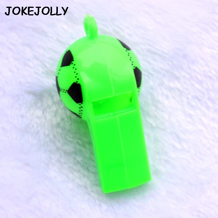 Random Color Anniston Kids Toys 10Pcs Mini Kids Children Soccer Football Whistle Cheerleading Party Arena Toy Classic Toys for Children Toddlers Boys Girls