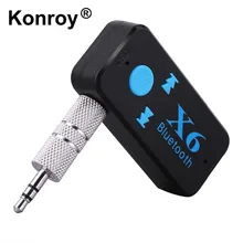 Беспроводной Bluetooth 4,0 адаптер 3 в 1 bluetooth-приемник USB 3,5 мм аудио разъем TF Card Reader MIC вызов Поддержка для автомобиля Динамик X6