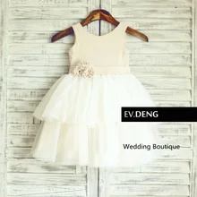 Фактические lmages ручной цветок девочки платья для свадеб vestido де noiva платье выпускного вечера дети горячая