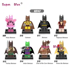 80 шт супергерой Звездных Войн Фея тартан пижамы Джокер Бэтмен Кэтмен строительные блоки, друзья для детские игрушки