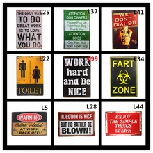 Туалет Fart зона металлическая жестяная вывеска домашний декор живопись таблички художественный плакат