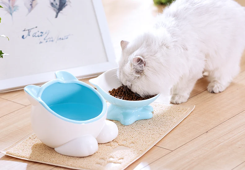 HOOPET собака Кормушка для кошек миска для кошачьего корма блюдо для домашних животных керамические миски аксессуары