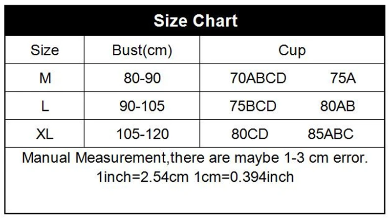 work out bra size