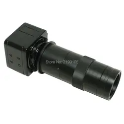Бесплатная доставка 2.0mp USB Video промышленных микроскопов камера + 8 ~ 130X Регулируемый увеличением с креплением