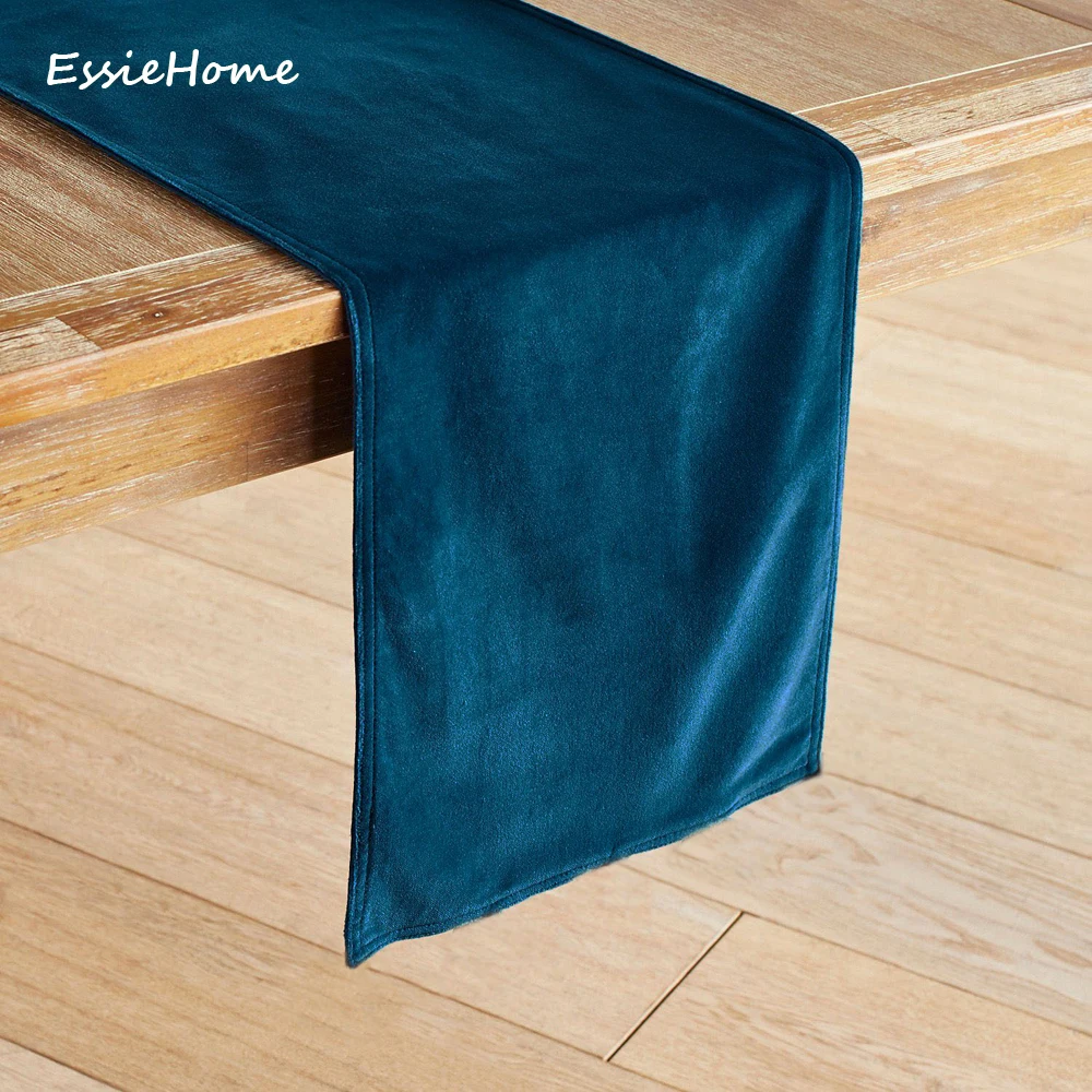 ESSIE المنزل 12 الألوان المتاحة ماتي المخملية الراقية الجدول عداء الأخضر تيل مفرش طاولة الجدول عداء Placenmat ESSIE المنزل 12 الألوان المتاحة ماتي المخملية الراقية الجدول عداء الأخضر تيل مفرش طاولة الجدول عداء Placenmat
