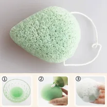Новой косметической губкой Лидер продаж природных Konjac картофеля Конняку лице Puff Умывания Очищающий губкой каплевидной формы Puff