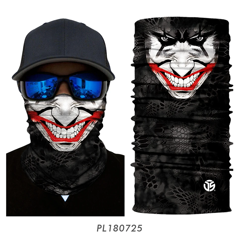 Janeither Magic Kerchief Abstract Paint Color Pattern Headband Mask Sports Seamless Breathable Hair Scarf Coverchief