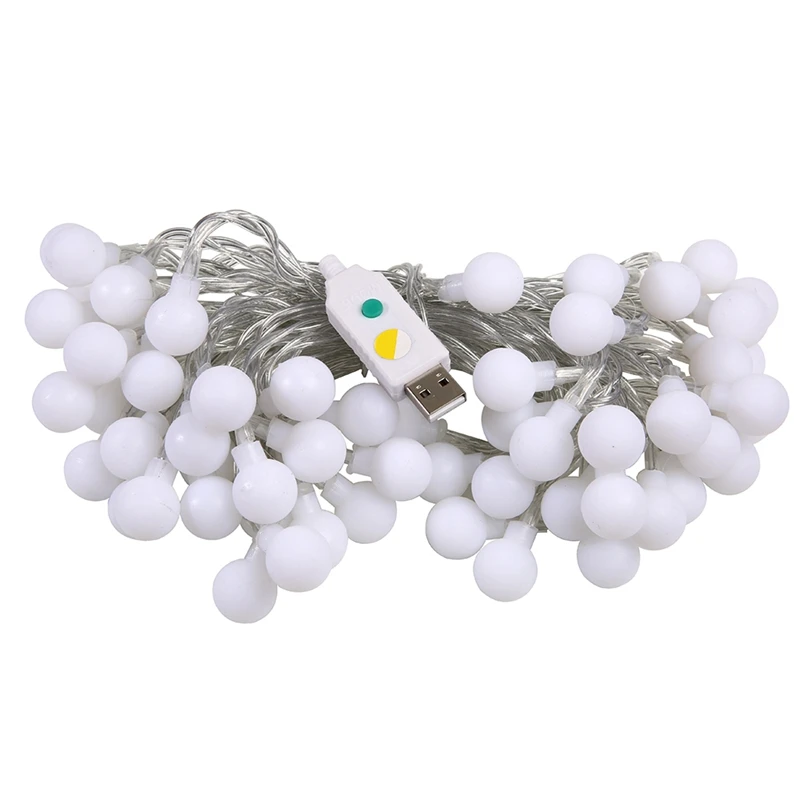 USB 5V Powered Portable Globe Ball Led String Light Holiday Light 2m 20Led Waterproof In/Outdoor Christmas Fairy Lamp Decoration USB 5V Powered Portable Globe Ball Led String Light Holiday Light 2m 20Led Waterproof In/Outdoor Christmas Fairy Lamp Decoration