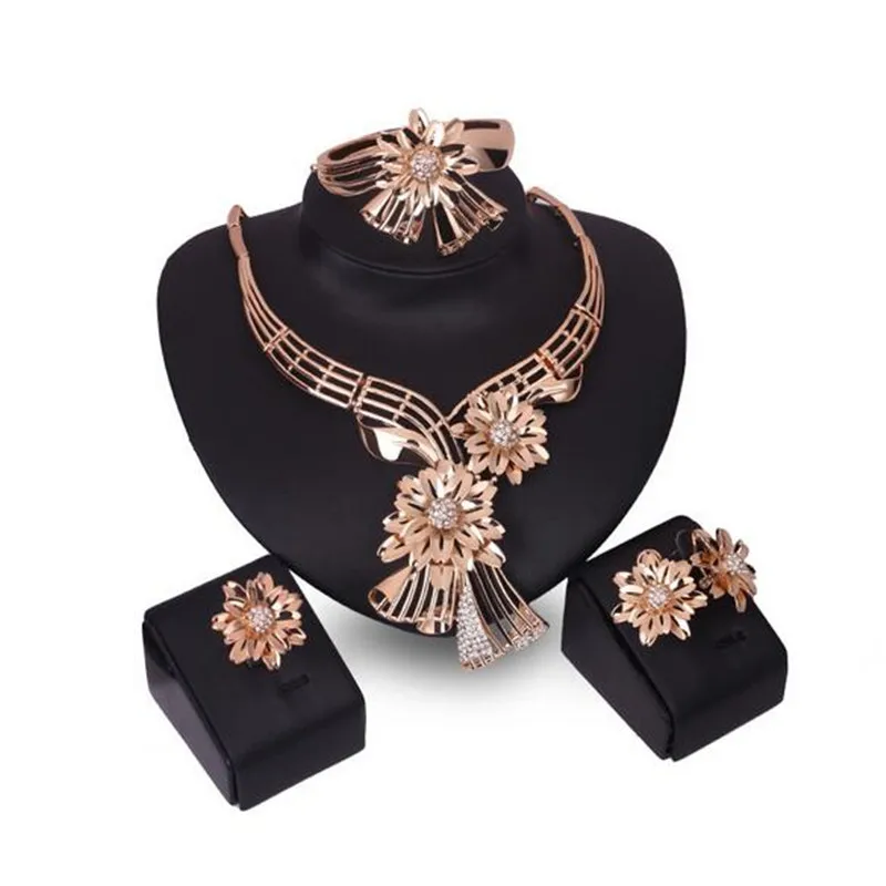 Fashion Wedding Jewelry Sets For Brides Bridesmaid Prom Party Trinket