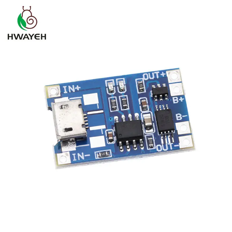

5PCS Micro USB 5V 1A 18650 Lithium Battery Charger Module Charging Board With Protection