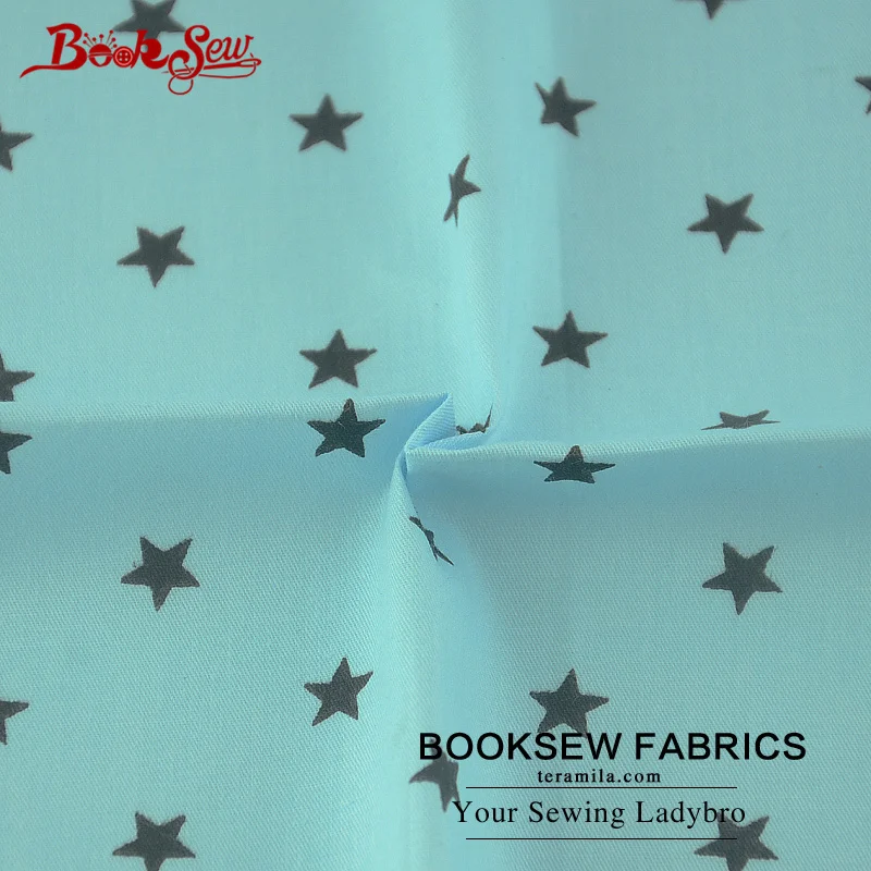 Тканевая саржевая ткань Booksew 100% хлопок жир четверть звезд швейная сделай сам