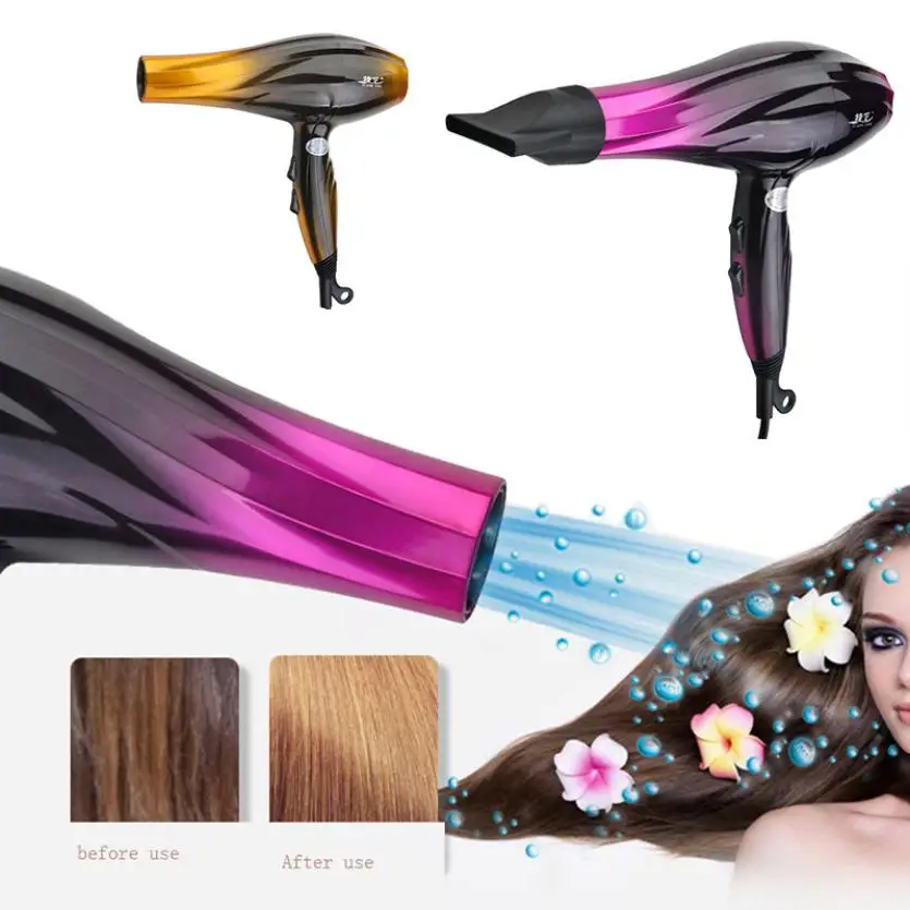 Professional Hair Blow Dryer 2800 W Black Heat Speed Blower Dry Watt Pro Styling Accessory D704