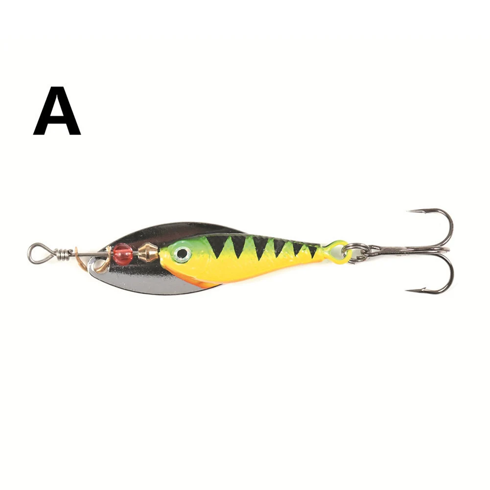 

4pcs Spinner Bait Fishing Lure Bionic Artificial Bait Metal Spoon Artificial Baits ALS88