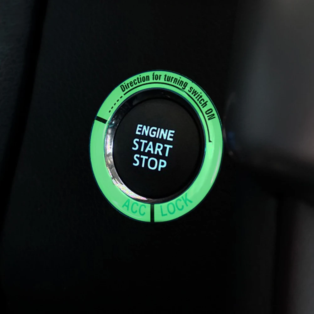 

Luminous Car Ignition Key Ring Decor Sticker For Solaris ix35 i20 i30 i40 HYUNDAI Tucson CRETA Santa fe