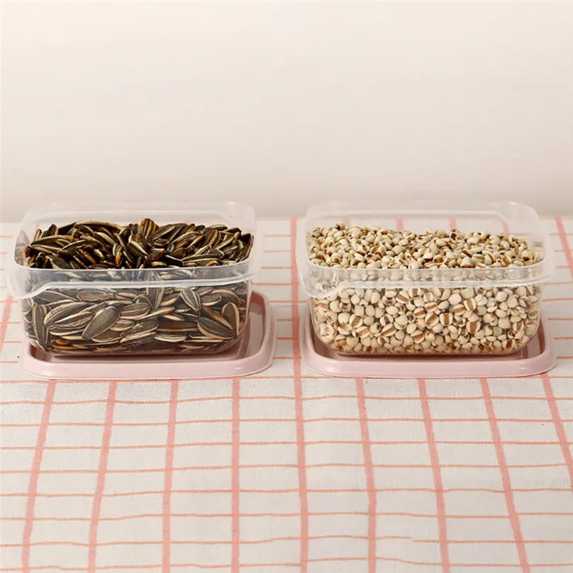 1 set of 17 PCS Kitchen Storage Box Sealing Food Preservation Plastic Fresh Pot Container Storage Boxes #3m18 (15)