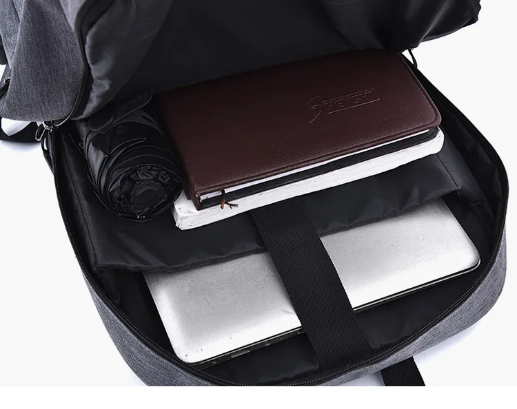 Водонепроницаемый рюкзак для ноутбука с диагональю 15,6 дюйма, ткань Оксфорд, большая вместительность, унисекс, тонкий рюкзак для путешествий, деловых поездок, зарядки через USB, деловая сумка
