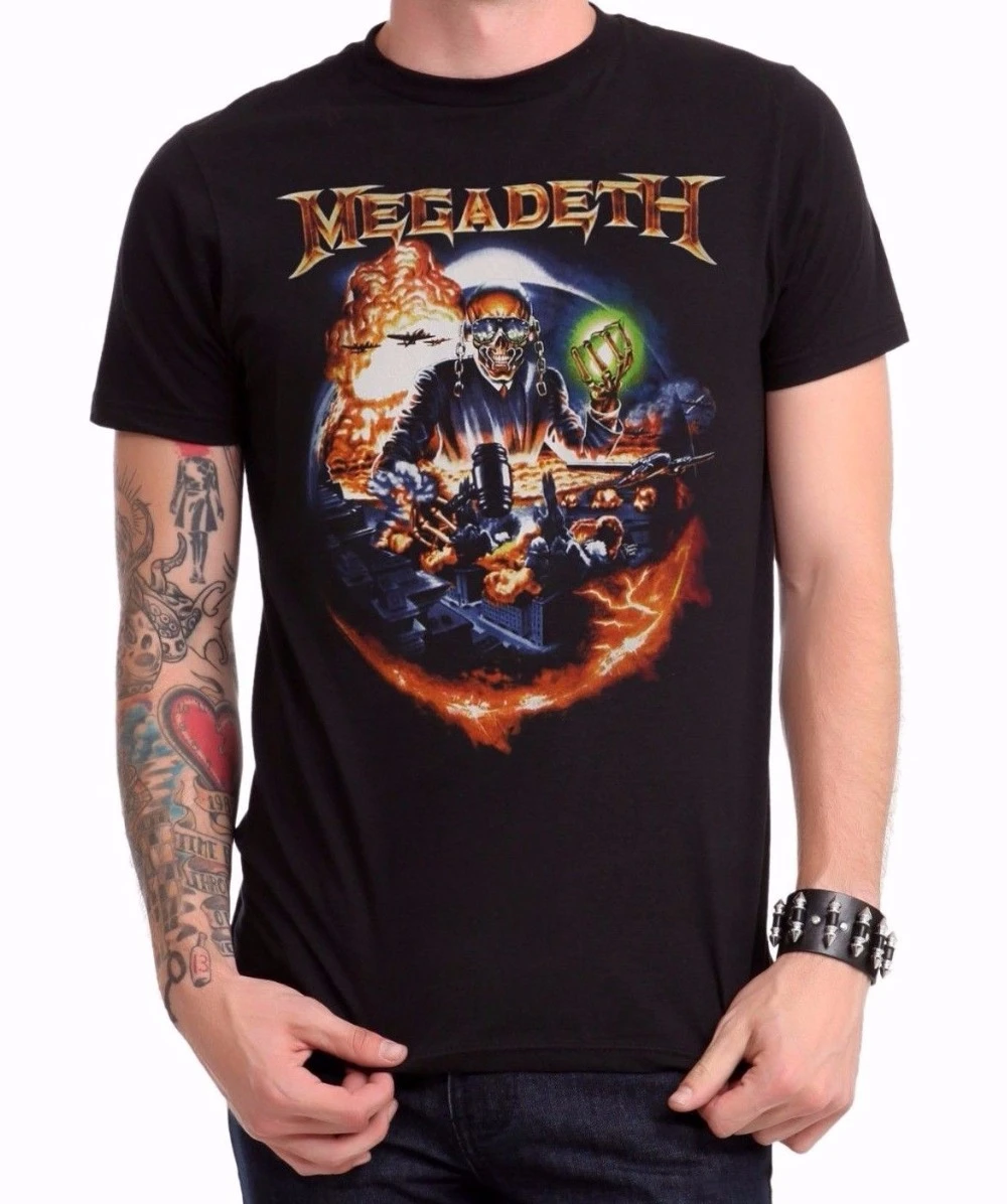 Megadeth Drop Bombs Vic Rattlehead T 