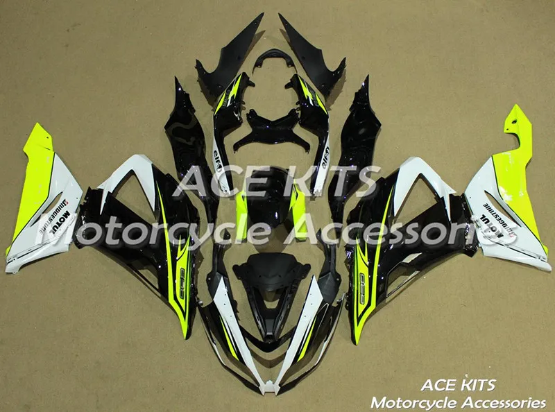 

New ABS motorcycle Fairing For kawasaki Ninja ZX6R 636 2013 2014 2015 2016 Injection Bodywor astonishing Black ACE No.34