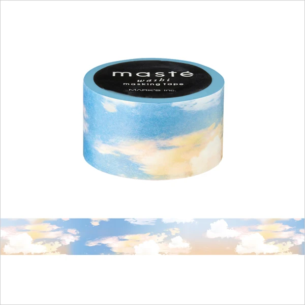 

japanese Marks paper tape m for ast e travel series decoration for hobo notebook sky
