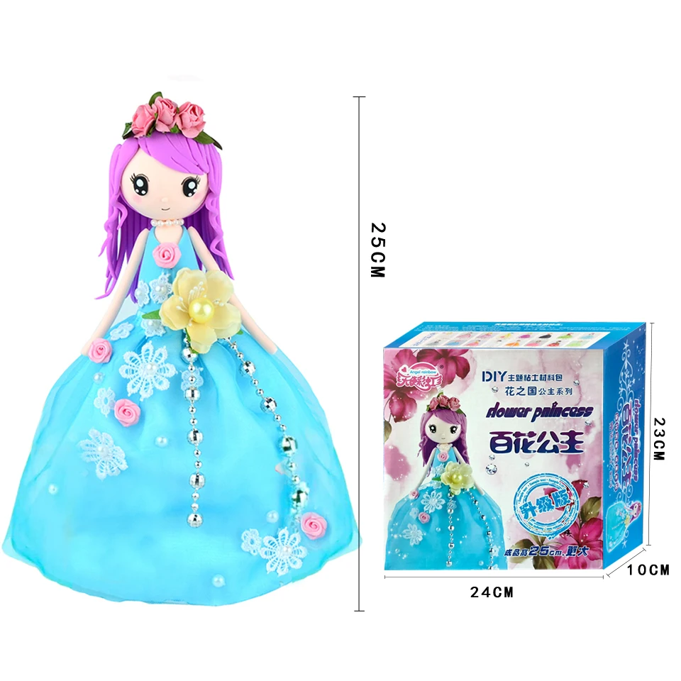 Slime Toys Set Fluffy Floam Clay Stress Relief Handwork Education Craft Slime Doll Western Princess For Girl DIY Colorful Slime Slime Toys Set Fluffy Floam Clay Stress Relief Handwork Education Craft Slime Doll Western Princess For Girl DIY Colorful Slime