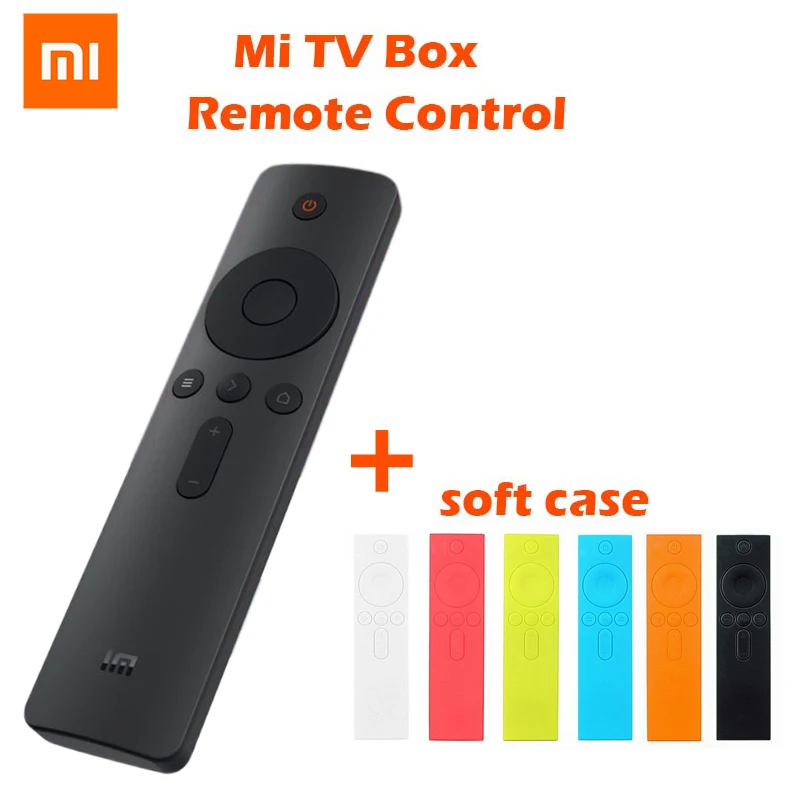 

Original Xiaomi Remote Control IR For Mi TV Mi TV Box 3 3s 3c Pro 4 Remote Control 20 Meters Silicone Case Multicolor