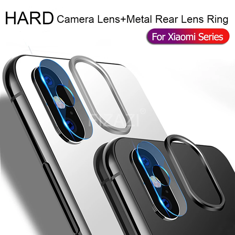 

For Xiaomi Mi 9 8 SE A2 Rear Lens Protection Ring + Tempered Glass Camera Lens Film for RedMi Note 7 Pro Mi9 Screen Protector
