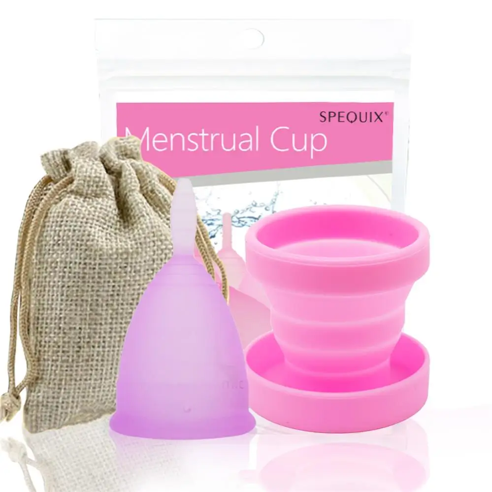 Timkdle многоразовые Медицинские силиконовые менструальные чашки для женской гигиены женские менструальные чашки со стерилизацией чашки - Цвет: Style 2
