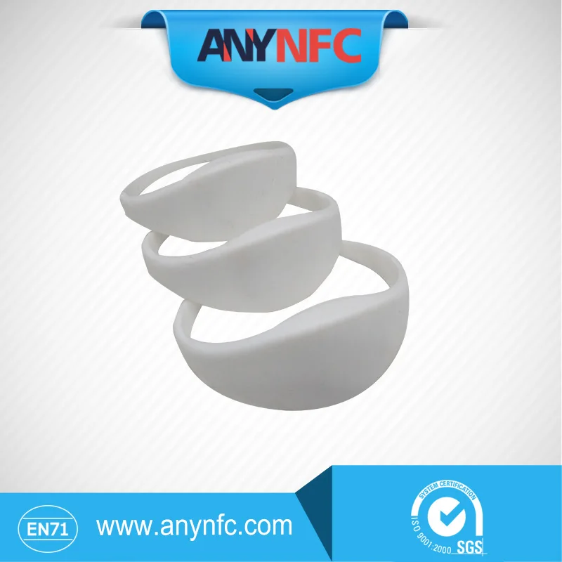 

White RFID Bracelet for access control with Ntag203 Chip - Pack of 1000pcs