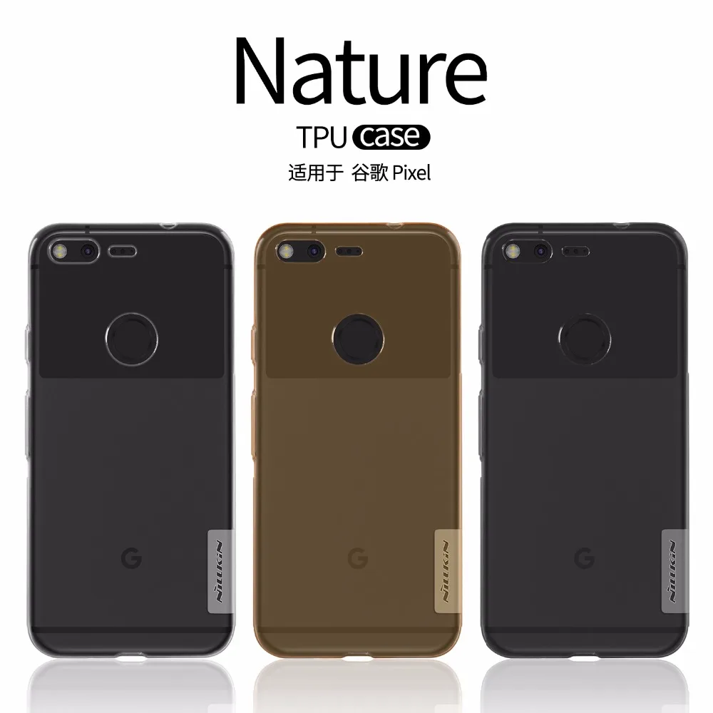 

Google pixel case cover Nillkin silicone TPU case for Google pixel Ultra thin Crystal colors Anti skid strips
