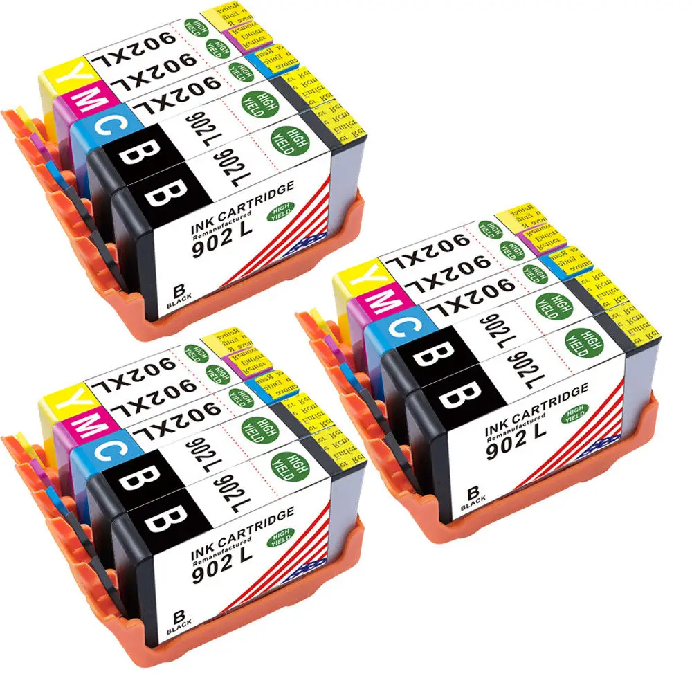 

TONER KINGDOM 15pcs/set 902 902XL High Yield Ink Cartridge For HP OfficeJet Pro 6970 6975 6968 6954 6951 6970 6975 6968 Printer