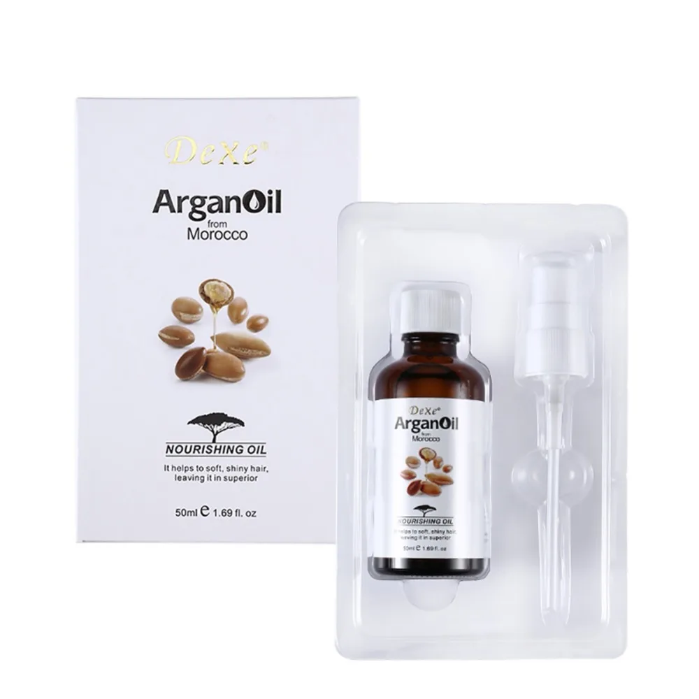 50ml Pure Argan Oil Morocco Hair Treatment Oil Make Straight Shiny Hair Care WD