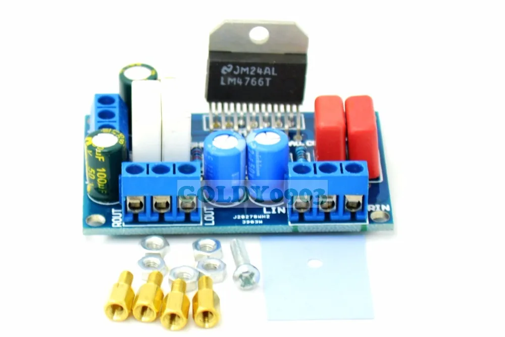 Мини двухканальный LM4766 модуль усилитель плата 2X40W DC +/ 25В 30В|board board|board moduleboard amplifier |