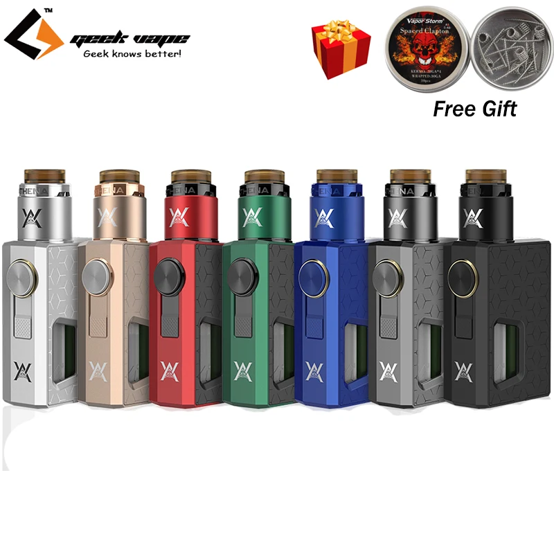 Original GeekVape Athena Squonk Kit with 6.5ml Athena Squonk RDA Tank Bottom Feeding Huge Vapor