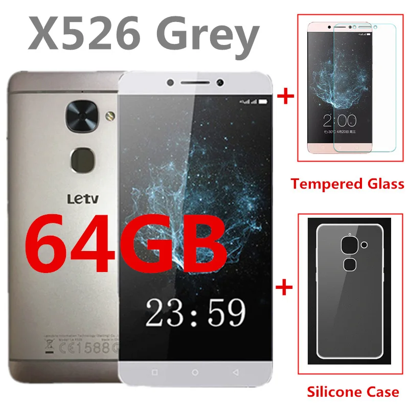 Глобальная прошивка Letv LeEco Le 2X526X520 4G LTE Смартфон Snapdragon 652 мобильный телефон 3 Гб 64 Гб 5," Android 3000 мАч мобильный телефон - Цвет: X526 Grey 64GB