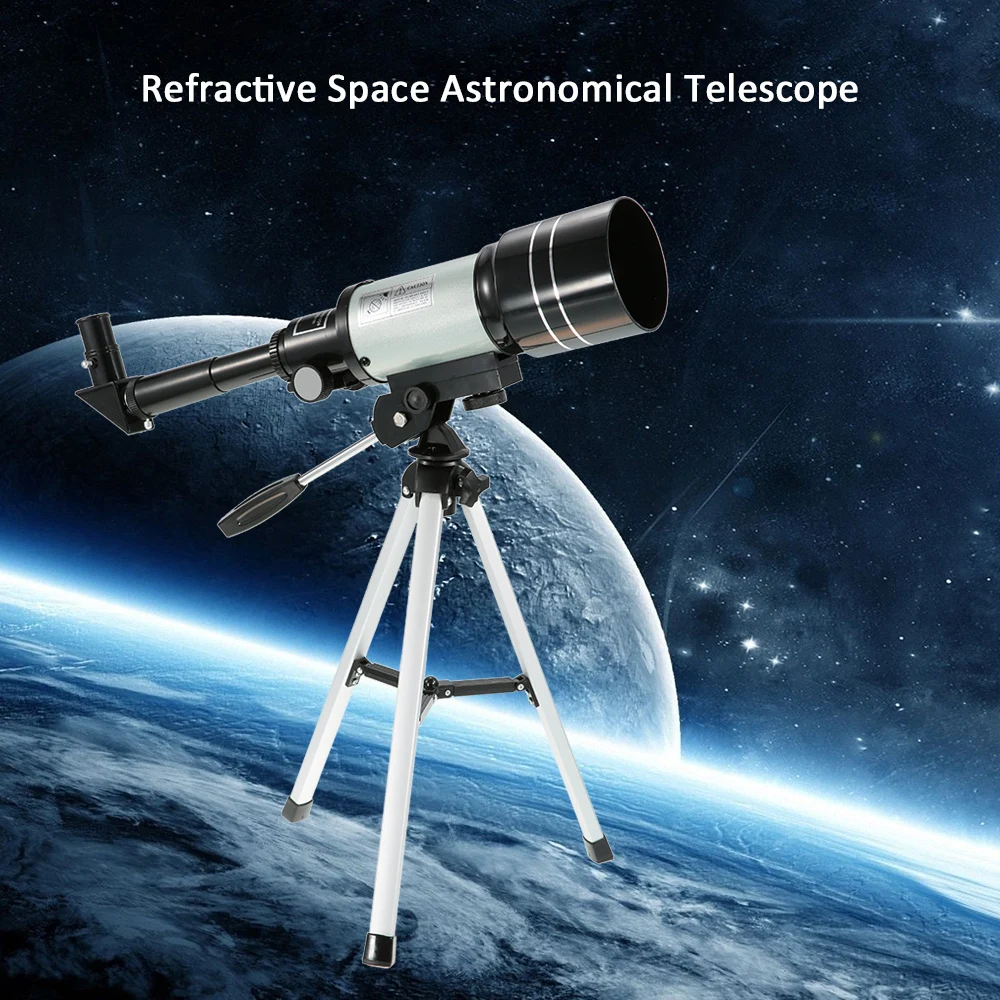 Открытый HD телескоп 150X рефракционный космический астрономический Монокуляр путешествия Зрительная труба с портативным штативом Регулируемый рычаг
