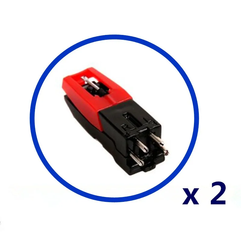 Phonograph turntable Record Player Red Stylus Ceramic phonograph player Audio Gramophone Accessories 2 Pcs