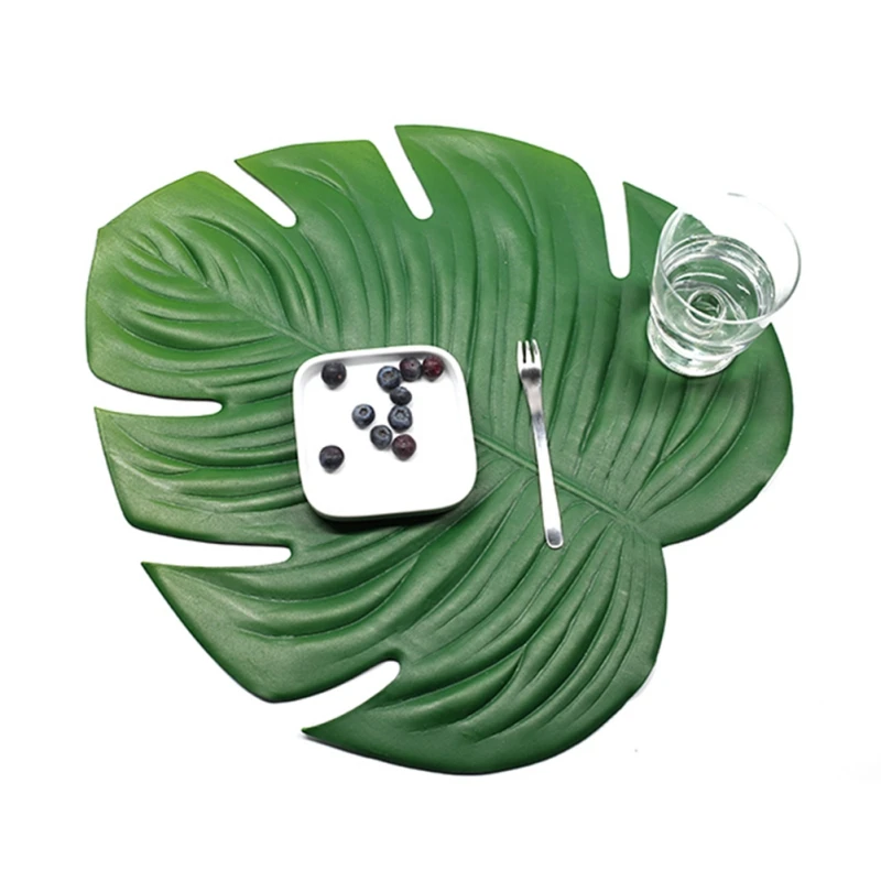 

EVA Turtle Leaf Placemat Summer Outdoor Party Decoration Picnic Mat Unique Placemat