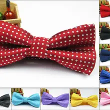 Новые модные жаккардовые галстуки-бабочки в горошек для мальчиков, Школьные Аксессуары, свадебный галстук, детские Студенческие бабочки для смокинга