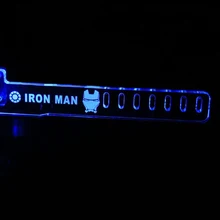 Hot Blue For IRON MAN HIS LED Luminous Computer Office Main Box Graphics Cards Custom Support Frame Display Card Components Jack