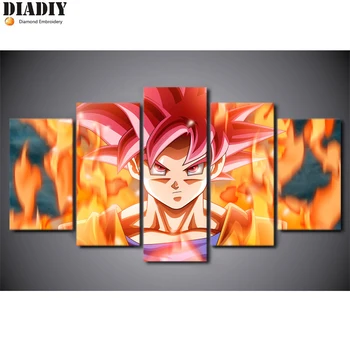 

5pc Full Square&round drill 5D DIY Diamond embroidery Dragon Ball Diamond Painting Cross Stitch Rhinestone Mosaic decor gift