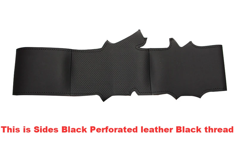 Mewant-Black-Artificial-Leather-Car-Steering-Wheel-Cover-for-Jeep-Compass-2006-2010-Old-Patriot-2007-7