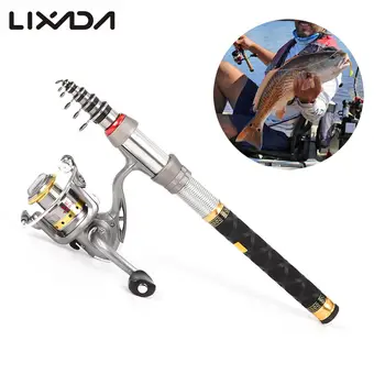 

Lixada Telescopic Fishing Rod Combo and Reel Full Kit Spinning Fishing Reel Gear Organizer Pole Set Carp Fishing Tackle Pesca