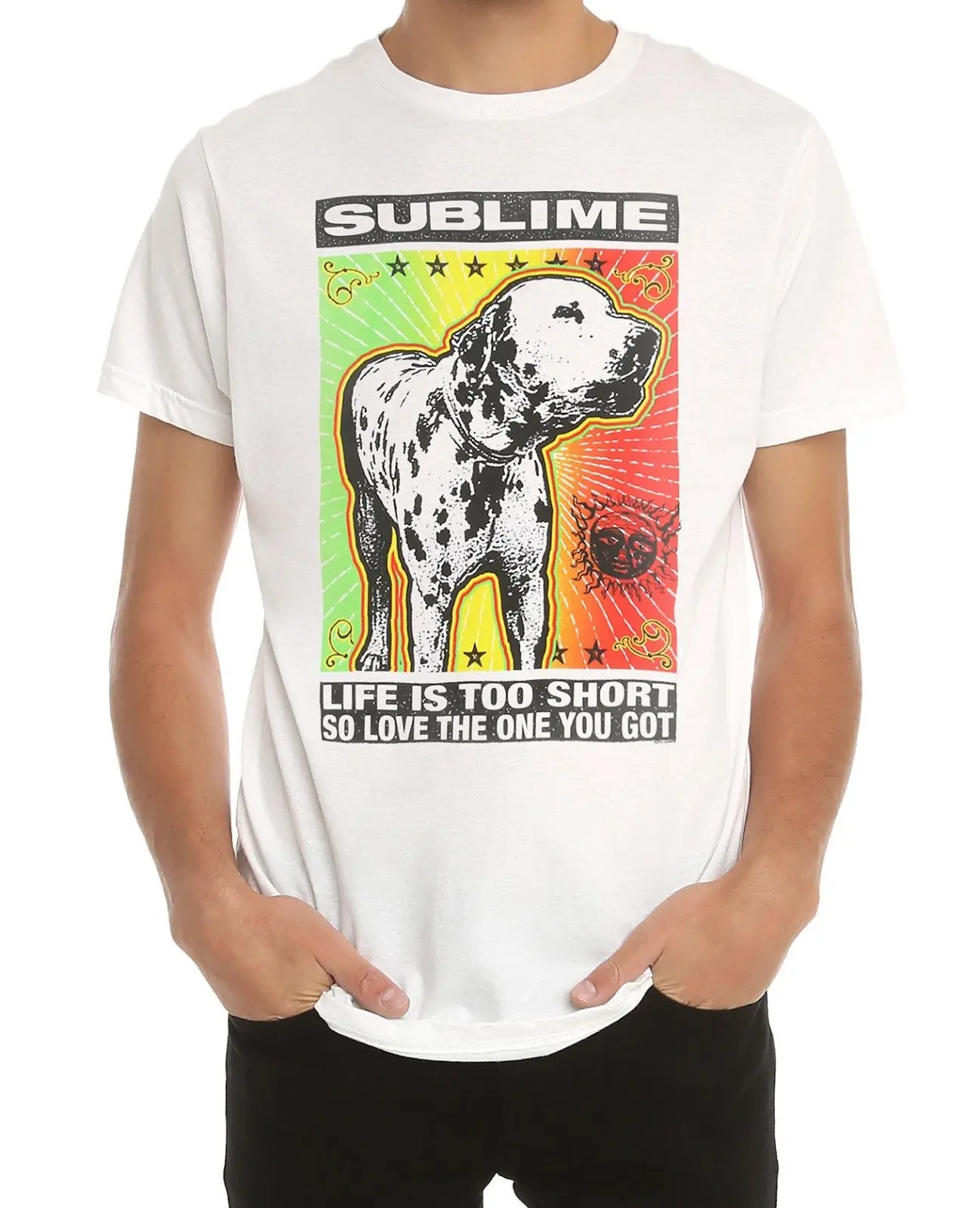 SUBLIME LOU собака-LBC-Футболка СЗТ рок-группа 100% подлинные и Официальная футболка