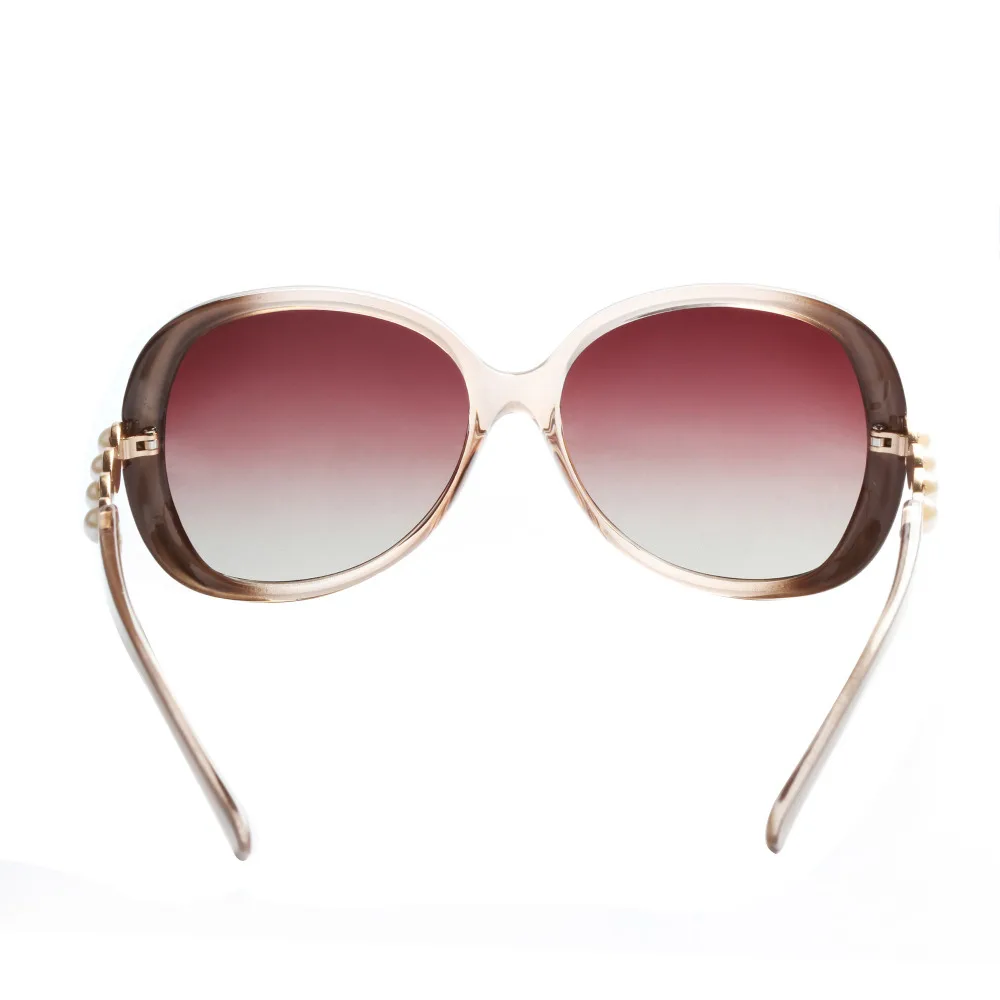Liansan Polarisierte Perle Bein Übergroßen Fahren Retro champagne Marke brown Frauen Designer Oval Mode black Luxus Vintage Sonnenbrille Weiblich Purple Lsp580 FnFBAgR