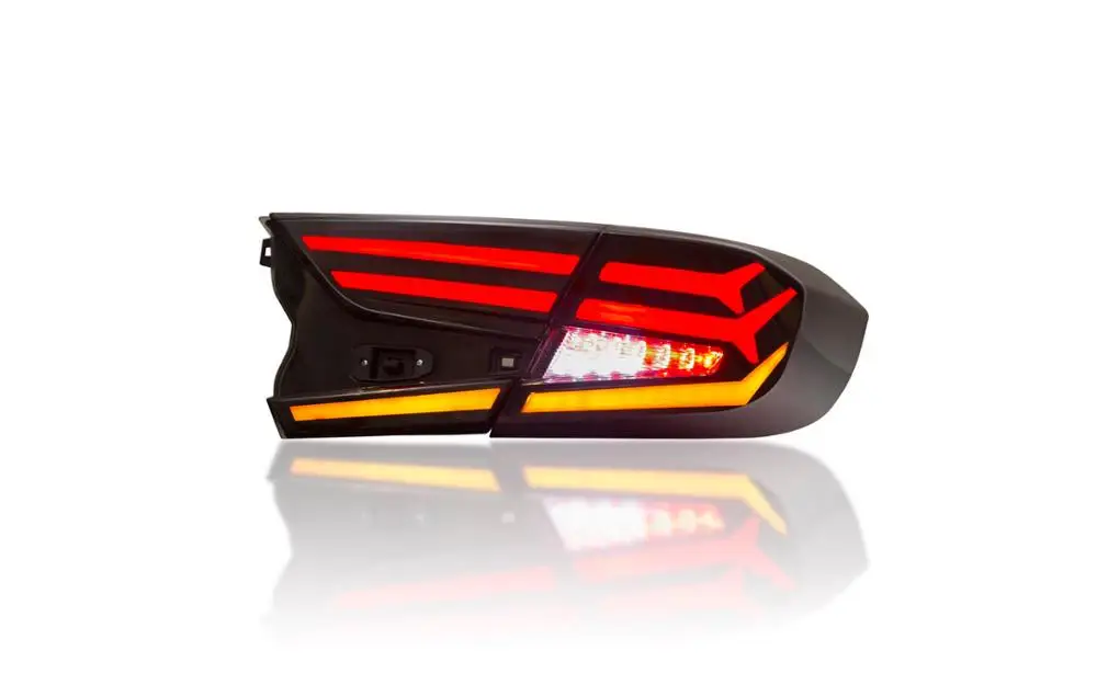 

2018 2019 smoke red For Honda Accord X 10th Car Tail Light taillamp with moving light fashion special design
