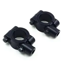 Черный 7/" 22 мм руль 10 мм зеркальные крепежные скобы на заказ уличный голый Байк