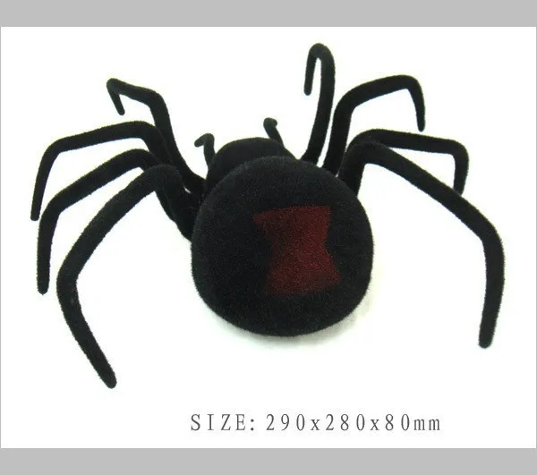 Электронный Питомец дистанционное управление моделирование Тарантул глаза блеск умный черный паук 4Ch Хэллоуин RC Tricky шалость страшная игрушка подарок