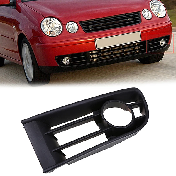 POSSBAY Black Front Lower Bumper Fog Light Cover Grille Grill Trim for