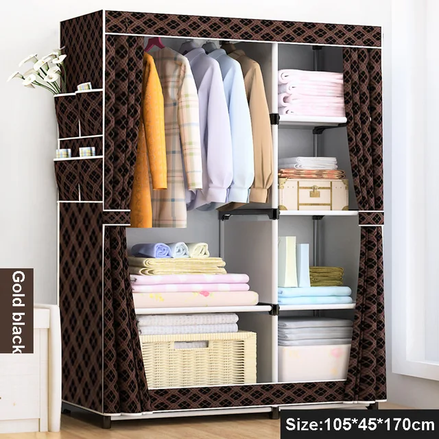 Diy Simple Fold Non Woven Wardrobe Storage Organizer Cupboard Diy Simple Fold Non Woven Wardrobe Storage Organizer Cupboard Furniture Cabinet Bedroom Reinforcement Stowed Closet